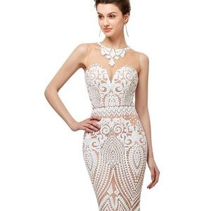 Brand new white embellished dress.